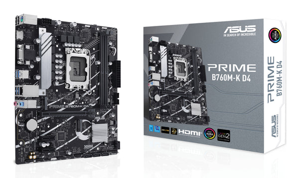 ASUS PRIME B760M-K D4 Intel B760 LGA 1700 micro ATX