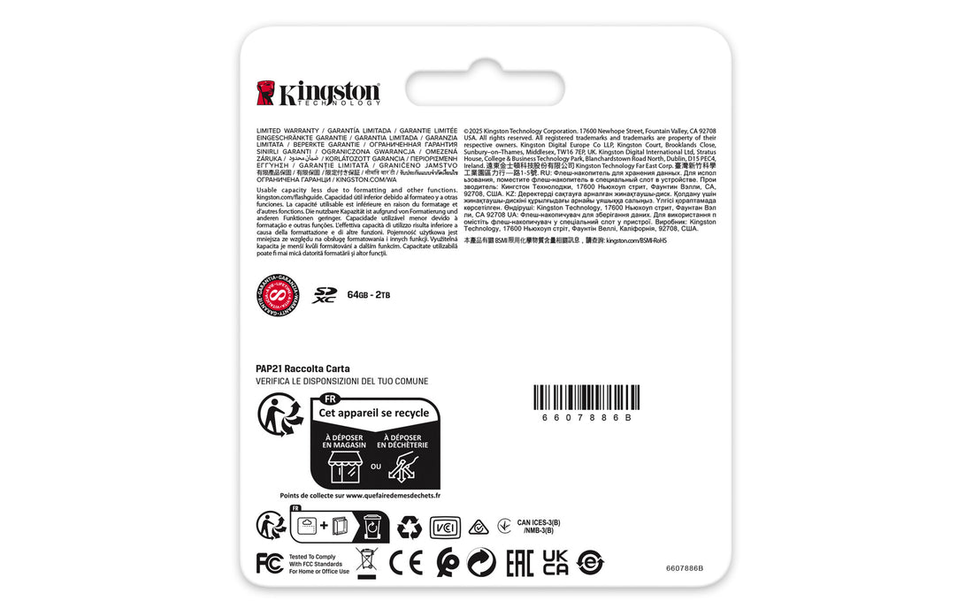 Kingston Technology 128GB Canvas React Plus SDXC UHS-II 280R/100W U3 V60 for Full HD/4K