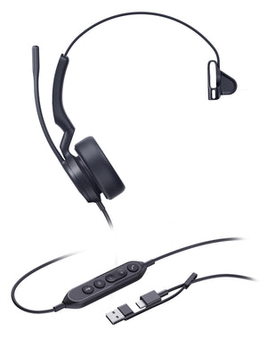 Yealink UH44 Mono USB-C/A Headset