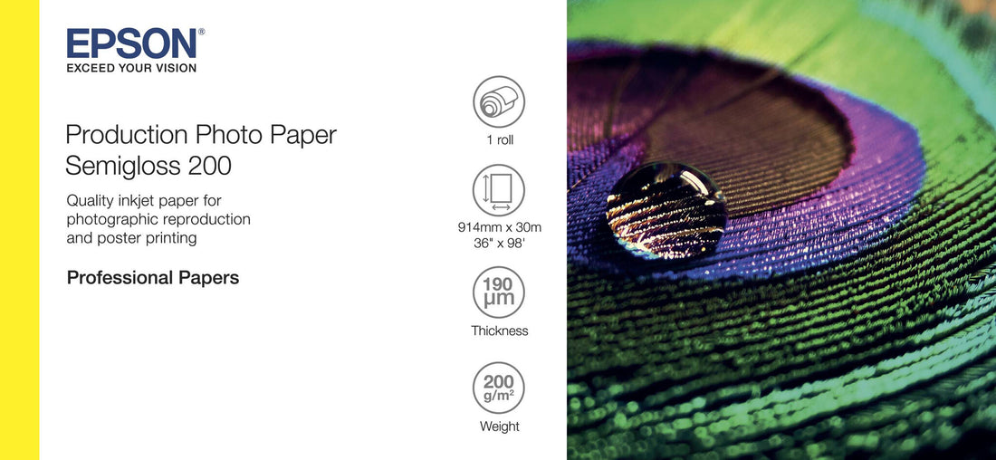 Epson Production Photo Paper Semigloss 200 36" x 30m