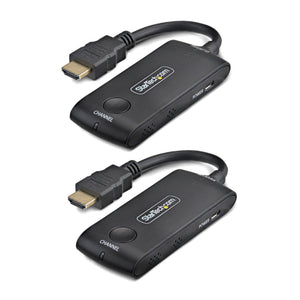 StarTech.com Wireless HDMI Extender for Meeting Rooms and Huddle Spaces, 4K 60Hz, 65ft Range, USB Powered, Plug-and-Play Transmitter and Receiver Kit