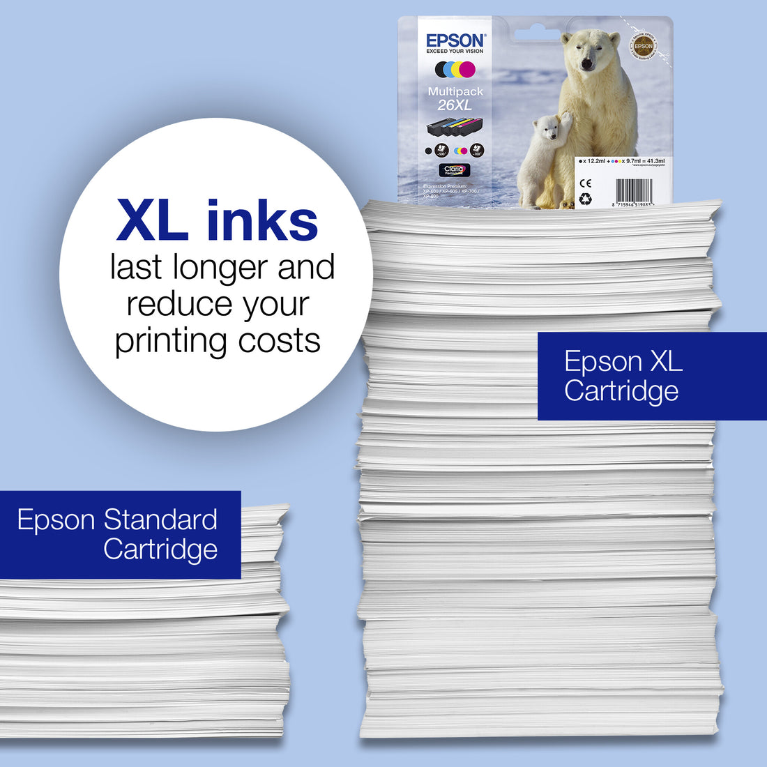 Epson Polar bear 26 Claria Premium Single Magenta Ink