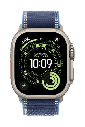 Apple MFT64ZM/A smart wearable accessory Band Blue Titanium, Polyester, Spandex, Nylon