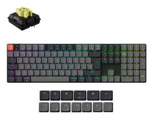 Keychron K5 Version 2 keyboard Universal USB + Bluetooth QZERTY UK English Black