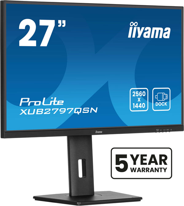 iiyama ProLite XUB2797QSN-B2 computer monitor 68.6 cm (27") 2560 x 1440 pixels Quad HD LED Black