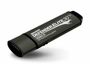 iStorage Kanguru Defender Elite30™ USB 3.0 512GB| Secure Flash Drive | FIPS 197 Certified, 256-bit AES hardware encryption (XTS Mode) | TAA Compliant|