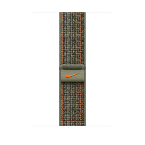 Apple 45mm Sequoia/Orange Nike Sport Loop