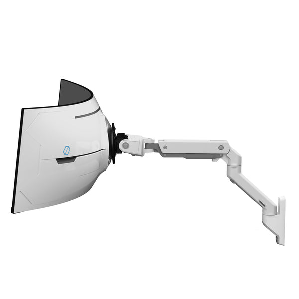 Ergotron HX Series HX ARM WITH VERY HEAVY DUTY PIVOT WALL (WHITE) FOR 1000R 57" MONITORS