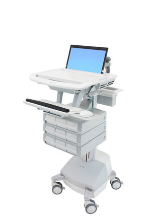 Ergotron StyleView Aluminium, Grey, White Laptop Multimedia cart