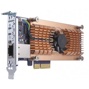 QNAP QM2-2P10G1T interface cards/adapter Internal PCIe, RJ-45