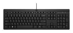 HP 125 Wired (Bulk) keyboard Office USB Black