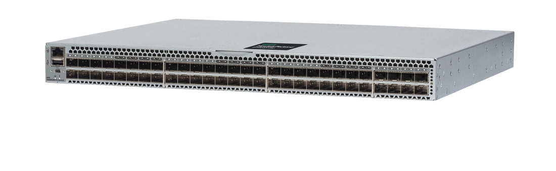 HPE Storage 128Gb 56/24 24-port 64Gb Short Wave SFP56 Non Port Side Exh FC Switch B-series SN6800B