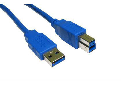 Cables Direct USB3-801BL USB cable USB 3.2 Gen 1 (3.1 Gen 1) 1 m USB A USB B Blue