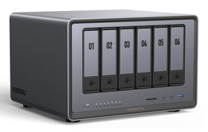 Ugreen NASync DXP6800Pro NAS Desktop Intel® Core™ i5 i5-1235U 8 GB DDR5 UGOS Pro Black, Grey