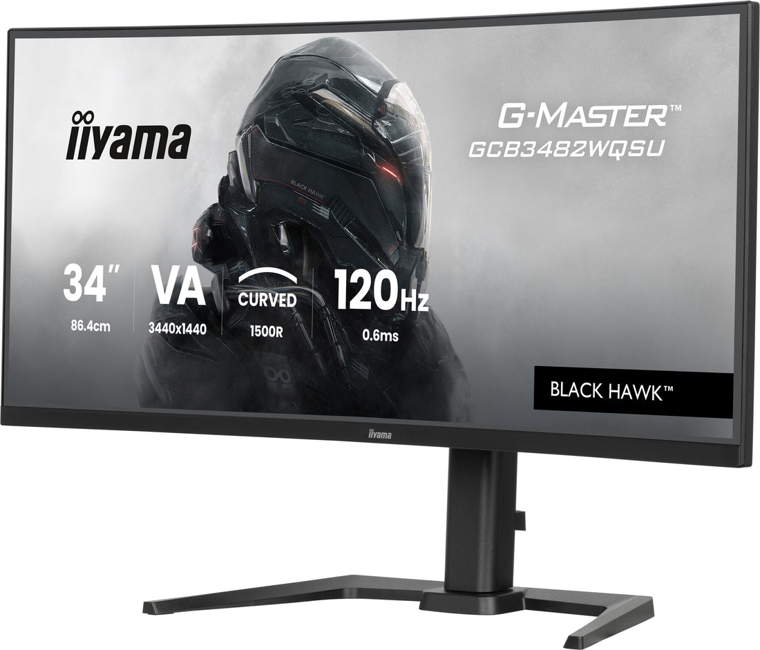 iiyama G-MASTER 34" UWQHD 120Hz Curved Gaming Monitor (GCB3482WQSU-B1)