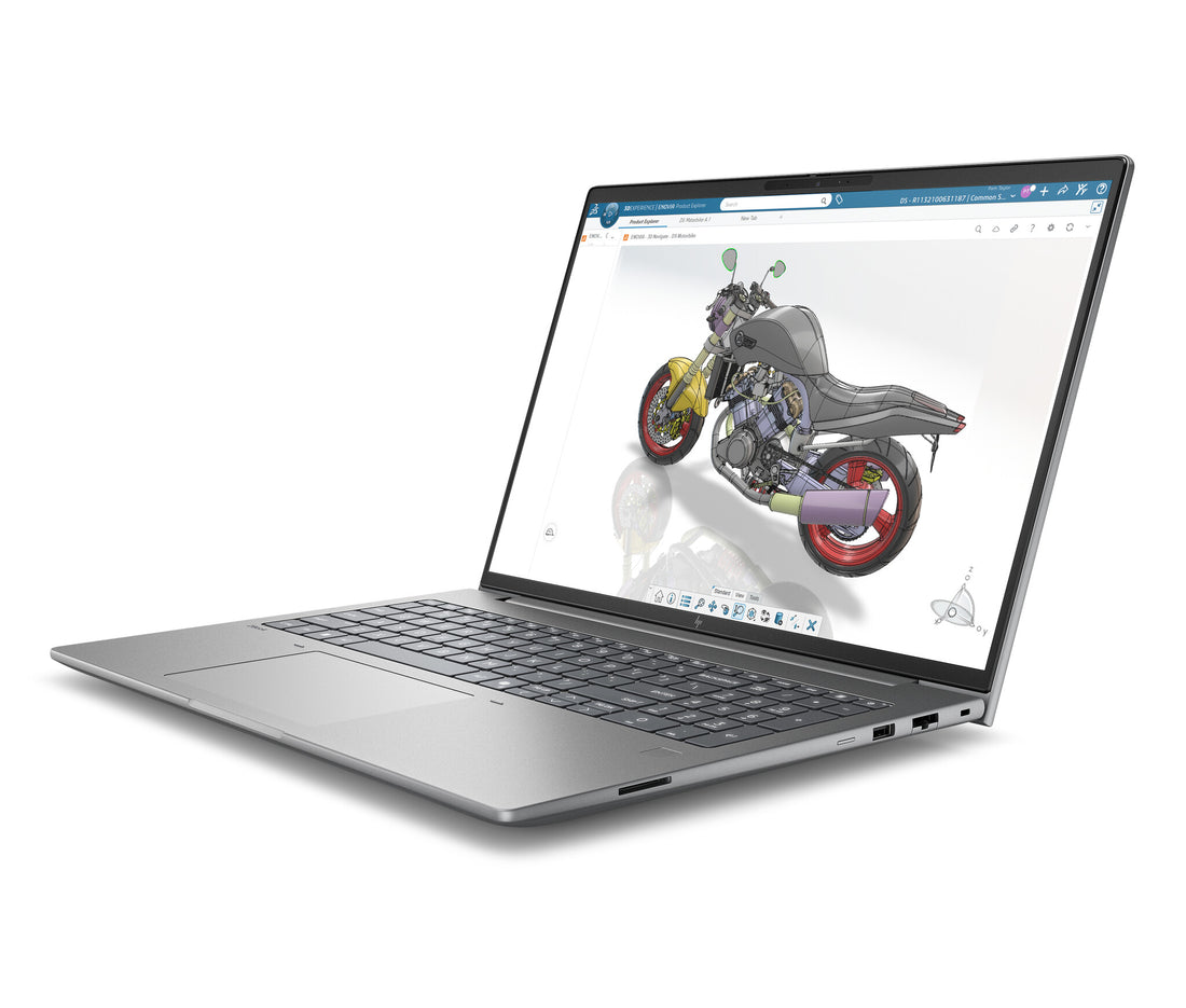 HP DX1L3EA laptop Copilot+ PC Intel Core Ultra 7 40.6 cm (16") 2.5K 48 GB DDR5-SDRAM 1 TB SSD NVIDIA RTX PRO 1000 Blackwell Wi-Fi 7 (802.11be) Windows 11 Pro AI Workstation, AI PC Silver