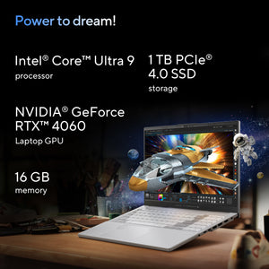 ASUS Vivobook Pro 15 OLED N6506MV-MA026W Intel Core Ultra 9 185H Laptop 39.6 cm (15.6") 3K 16 GB DDR5-SDRAM 1 TB SSD NVIDIA GeForce RTX 4060 Wi-Fi 6E (802.11ax) Windows 11 Home Grey