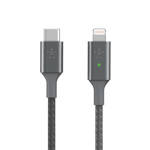 Belkin Smart LED USB-C to Lightning Grey