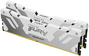Kingston Technology FURY 64GB 6400MT/s DDR5 CL32 DIMM (Kit of 2) Renegade White XMP
