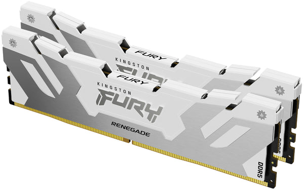 Kingston Technology FURY 64GB 6400MT/s DDR5 CL32 DIMM (Kit of 2) Renegade White XMP