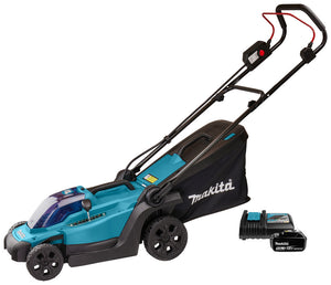 Makita Lawn Mower Push Lawn Mower Battery - Black/Blue (DLM330RT)
