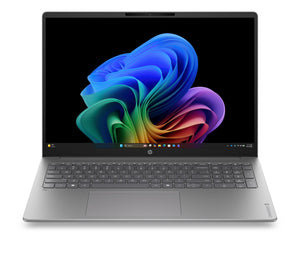 HP OmniBook 3 Laptop Next Gen AI 16-bz0013nax Copilot+ PC Snapdragon 40.6 cm (16") 2K 16 GB LPDDR5x-SDRAM 256 GB SSD Wi-Fi 6E (802.11ax) Windows 11 Home Silver