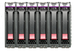 HPE MSA 72TB SAS 12G Midline 7.2K LFF (3.5in) M2 1yr Wty 6-pack HDD Bundle