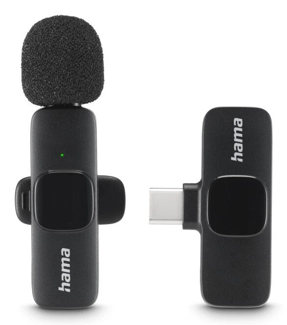 Hama Smart Wireless Black Lavalier/Lapel microphone