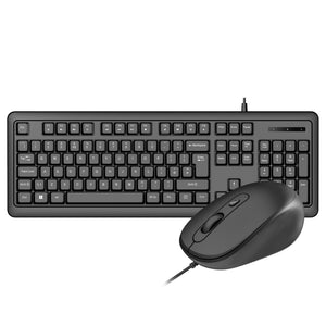 VIDA CORPORATE 2IN1 USB KBOARD MOUSE keyboard Mouse included Home/Office QWERTY UK English Black