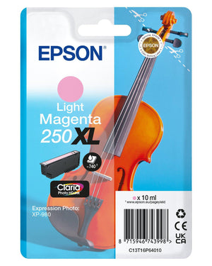 Epson Singlepack Light Magenta 250XL Violin Claria Photo HD Ink
