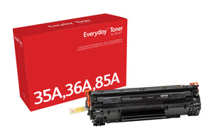 Everyday™ Black Toner by Xerox compatible with HP 35A 36A 85A (CB435A/ CB436A/ CE285A), Standard capacity