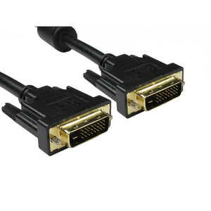 Cables Direct 77DVID-201 DVI cable 1 m DVI-D Black