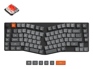 Keychron K15 Max keyboard Universal USB + RF Wireless + Bluetooth QWERTY UK English Grey