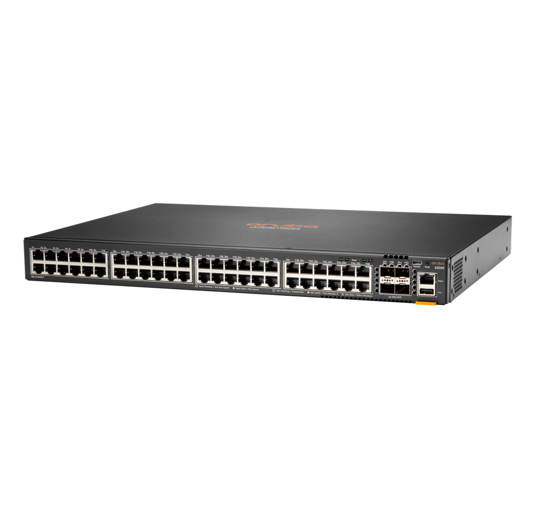 HPE Aruba Networking Aruba 6300F 48-port 1GbE & 4-port SFP56 Managed L3 Gigabit Ethernet (10/100/1000) 1U Grey