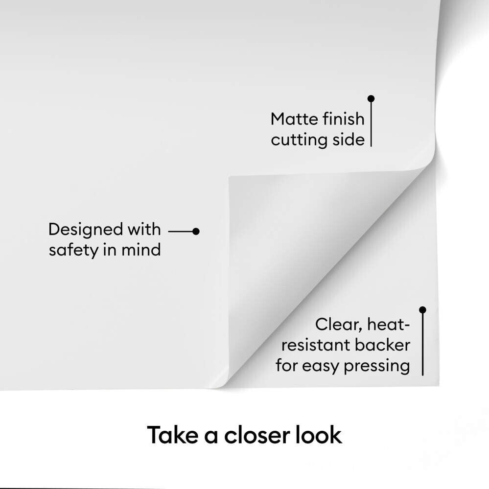Cricut Smart Iron-On™ Matless Heat Transfer Vinyl, Black- 3 pack