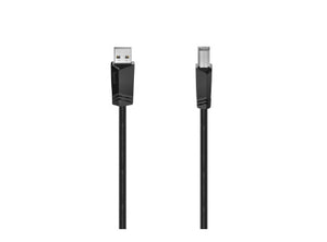 Hama 00200602 USB cable USB 2.0 1.5 m USB A USB B 0.48 Gbit/s Black