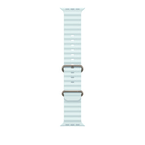 Apple 49mm Ice Blue Ocean Band - Natural Titanium Finish