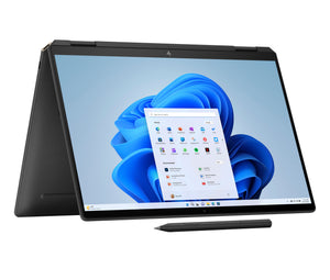 HP Spectre x360 14-eu0004na Intel Core Ultra 7 155H Hybrid (2-in-1) 35.6 cm (14") Touchscreen 3K 16 GB LPDDR5x-SDRAM 1 TB SSD Wi-Fi 7 (802.11be) Windows 11 Home AI PC Black