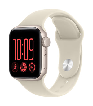 Apple Watch SE (3nd generation) SE 3 GPS 40mm Starlight Aluminium Case with Sand Sport Band - S/M