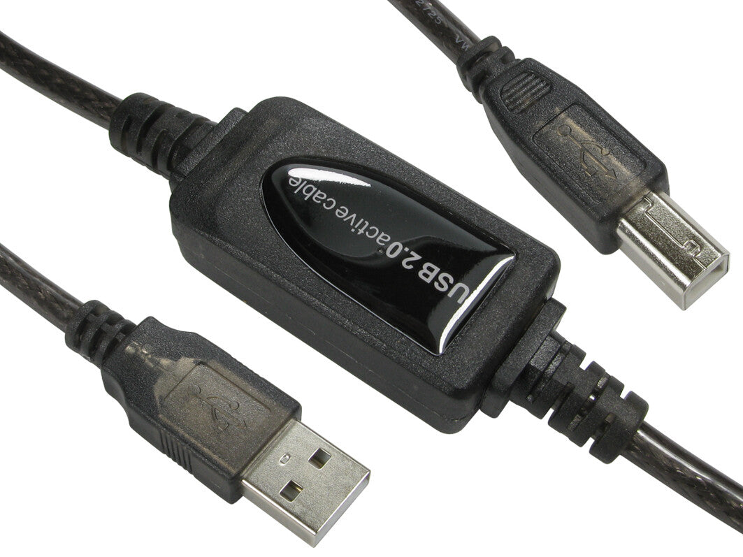 Cables Direct USB2-PREXT10M USB cable USB 2.0 10 m USB A USB B Black
