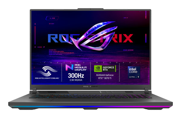 ASUS ROG Strix G18 G815LR-TT299W Intel Core Ultra 9 290HX Plus Laptop 45.7 cm (18") WQXGA 32 GB DDR5-SDRAM 1 TB SSD NVIDIA GeForce RTX 5070 Ti Wi-Fi 7 (802.11be) Windows 11 Home Grey