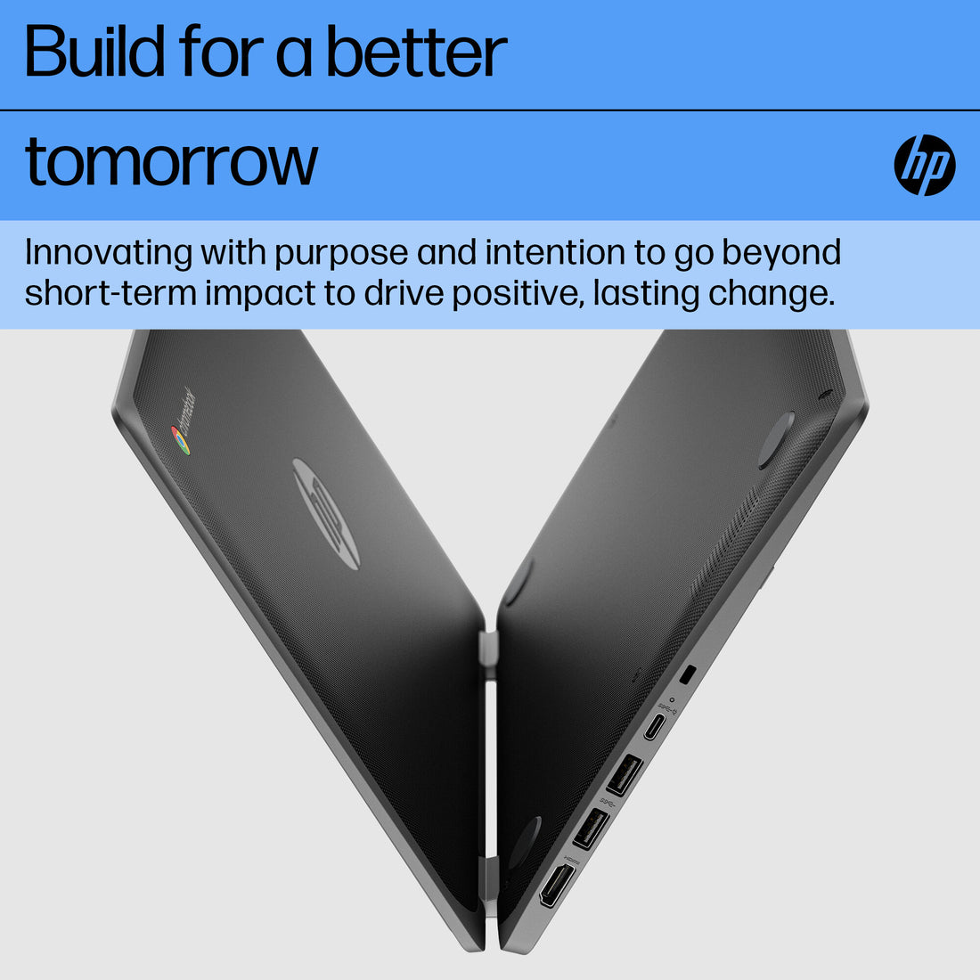 HP Fortis Flip G1i Chromebook Intel® N N150 29.5 cm (11.6") Touchscreen HD 8 GB LPDDR5x-SDRAM 64 GB eMMC Wi-Fi 6E (802.11ax) ChromeOS Black