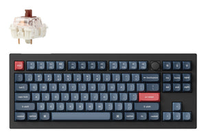 Keychron V3 Max keyboard Universal USB + RF Wireless + Bluetooth QWERTY UK English Black, Grey
