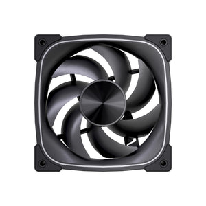 VIDA Stealth 120mm ARGB PWM Case Fan, Hydraulic Bearing, Outer Ring Lighting, 600-1500 RPM, Black Computer case 12 cm 80 pc(s)
