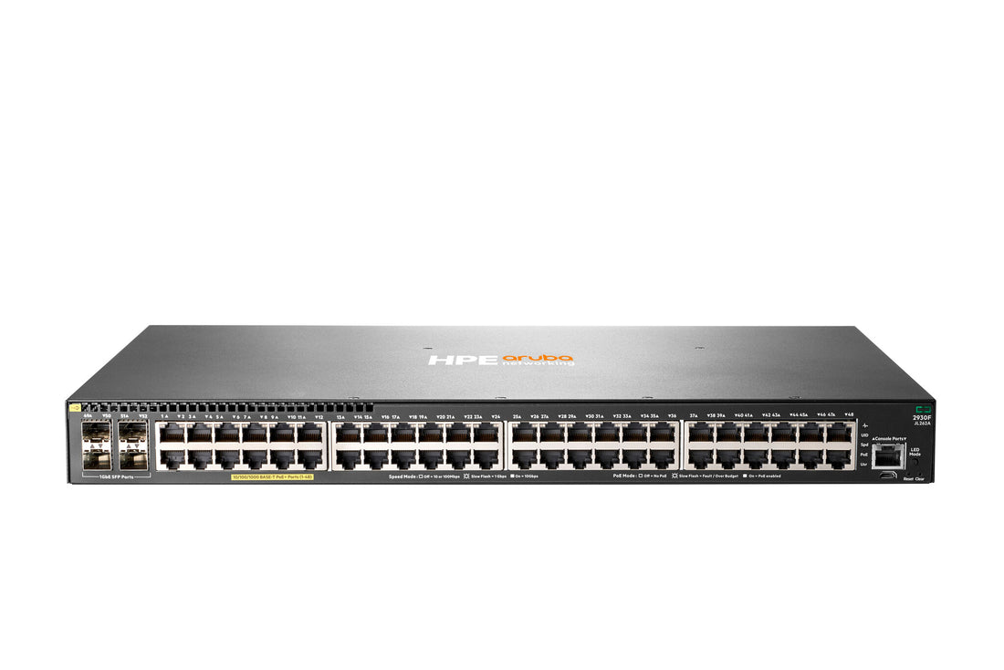 HPE Aruba Networking 2930F 48G PoE+ 4SFP Switch