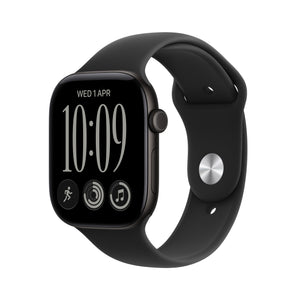 Apple Watch Series 12 GPS 46mm Black Aluminium Case with Black Sport Band - S/M