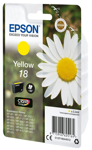 Epson Daisy 18 Claria Home Single Yellow Ink