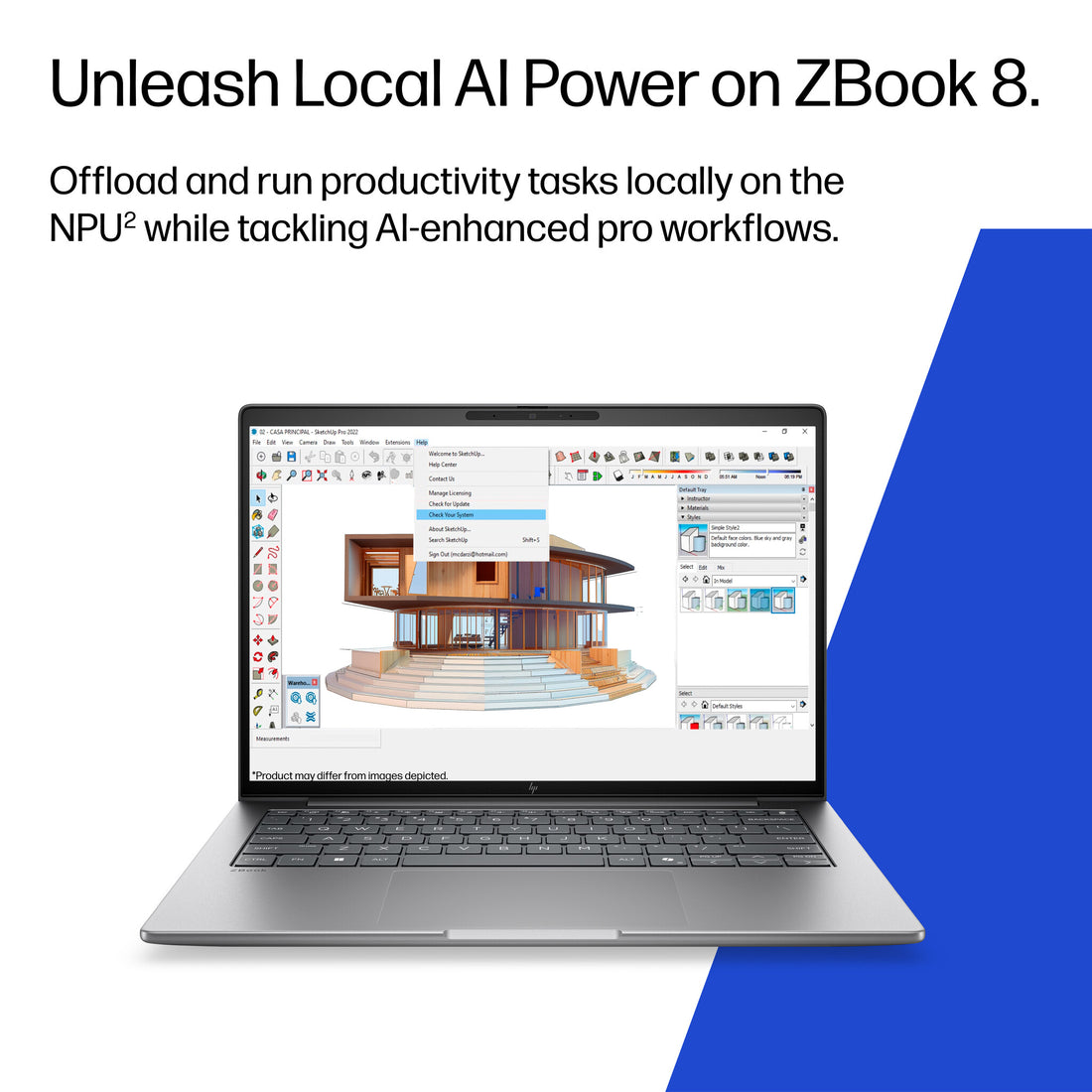 HP ZBook 8 G2a 16 inch Mobile Workstation PC Wolf Pro Security Edition - Data Science Copilot+ PC AMD Ryzen AI 7 PRO 40.6 cm (16") 2.5K 32 GB DDR5-SDRAM 512 GB SSD Wi-Fi 7 (802.11be) Windows 11 Pro AI Workstation, AI PC Silver