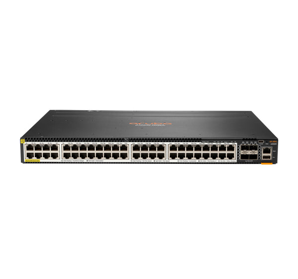 HPE Aruba Networking CX 6300M 48‑port Smart Rate 1/2.5/5GbE Class 6 PoE & 4‑port SFP56 Managed L3 Power over Ethernet (PoE) 1U Grey