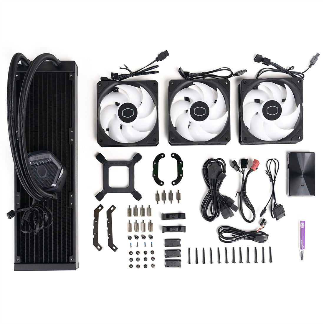 Cooler Master MasterLiquid 360 ATMOS Processor All-in-one liquid cooler 12 cm Black